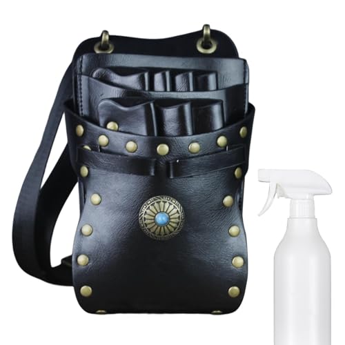 Friseurgürteltasche: Professionelle Friseursalon-Gürteltasche für Scheren, Clips, Kämme und Werkzeuge, verstellbarer Gurt-Organizer | langlebiger Aufbewahrungsgürtel von Genérico