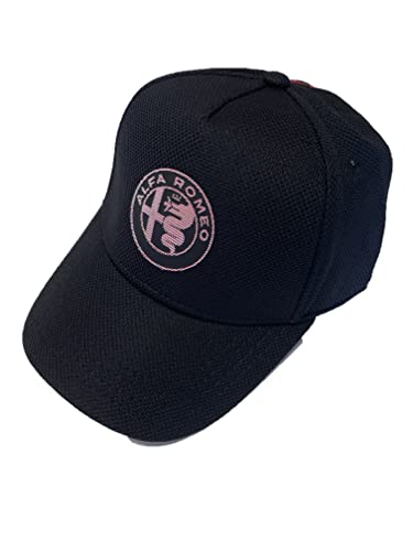 Generico Baseballmütze Baseballmützen mit Alpha-Romeo Logo Farbwechsel Rot oder Schwarz Sommermütze für Herren und Damen Dna Collection, Schwarz , One size von Generico