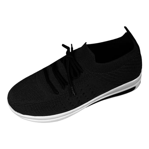 Genérico Damen-Sneaker, modisch, Basketball, lässig, Laufen, Trekking, Wandern, hergestellt für Damen, elastisch, leicht und robust, Schwarz , 40 EU von Genérico