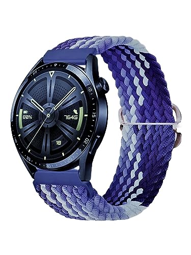 Genérico Elastisches Nylonband - Für Sportuhren Und Smartwatch - 20 mm - HNE/BLAU von Genérico