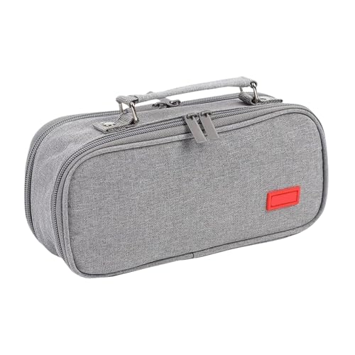 Genérico Federmäppchen mit Griff | tragbare Tasche mit großem Fassungsvermögen – Schreibtisch-Organizer für Studio, Schule, Zuhause, Basteln, Make-up, grau, Consulte la descripción, Siehe Beschreibung Genérico Federmäppchen mit Griff | tragbare Tasche mit großem Fassungsvermögen – Schreibtisch-Organizer für Studio, Schule, Zuhause, Basteln, Make-up, grau, Consulte la descripción, Siehe Beschreibung von Genérico