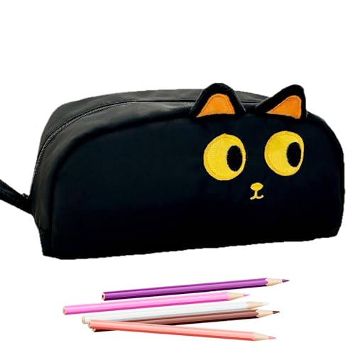 Genérico Federmäppchen: Niedliche Cartoon-Bleistifttasche für die Schule | tragbare Schreibwarenbox für Teenager und Mädchen, Katze, Consulte la descripción, Siehe Beschreibung von Genérico