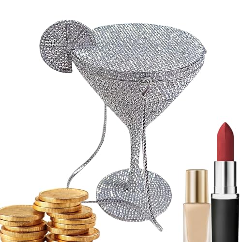 Genérico Handtaschen aus Glitzer für Damen | Partytasche in Cupform | Elegante Abendtasche für Frauen auf Partys, besonderen Anlässen und für Modeliebhaber, Do, Consulte la descripción von Genérico