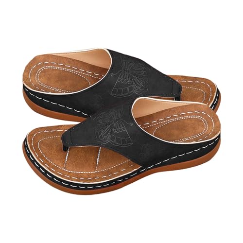 Genérico Hausschuhe für Damen mit schrägem Absatz und Clip-Zehe, hohle Freizeitschuhe, flache Schuhe, Sandalen, schwarze Damenschuhe, Schwarz , 38 EU Genérico Hausschuhe für Damen mit schrägem Absatz und Clip-Zehe, hohle Freizeitschuhe, flache Schuhe, Sandalen, schwarze Damenschuhe, Schwarz , 38 EU von Genérico