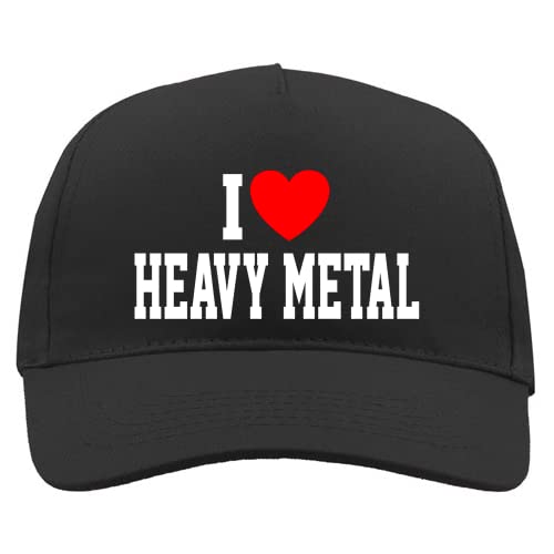 Generico Heavy-Metal Cap für Damen und Herren Gadget Geschenk Liebhaber Musik - I Love Heavy-Metal, I love Heavey Metal, One size von Generico