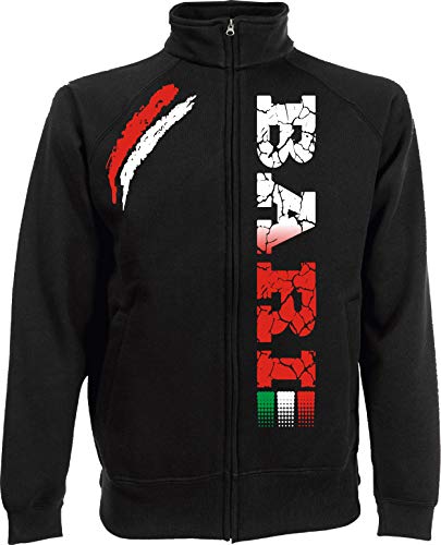 Generico Jacke Bari Sweatshirt Ultras Tifosi italienische Stadt, Schwarz XXL von Vestipassioni