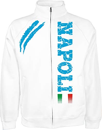 Generico Jacke Napoli Tifosi Ultras Fußball Sport Von s XXL und 4 Farben verfügbar - Weiß, XXL Generico Jacke Napoli Tifosi Ultras Fußball Sport Von s XXL und 4 Farben verfügbar - Weiß, XXL von Vestipassioni