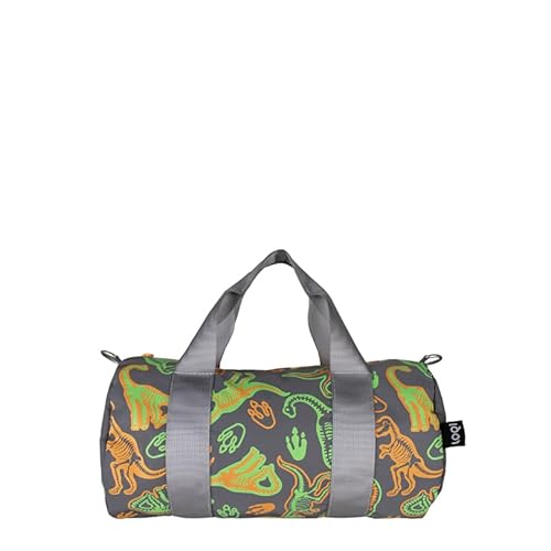 Generico LOQI Reisetasche/Weekender Mini Kids Dinosaur Skeleton Reflective Recycled Recyceltes Polyester OEKO-TEX, Mehrfarbig von Generico