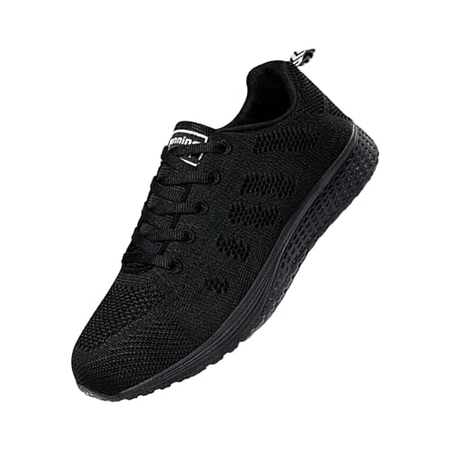 Genérico Laufschuhe für Damen, ohne Schnürsenkel, leicht, Trekking, Wandern, Wandern, bequeme Sportschuhe für Damen, Dunkelgrau (Dark Gray), 42 EU von Genérico