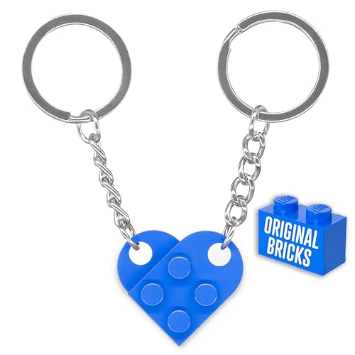 Genérico NumeroPhi - Schlüsselanhänger Partner Herz Original, Schlüsselanhänger Paar, Couple Keychain Zwei Herzen, Ideen für Jahrestag von NumeroPhi
