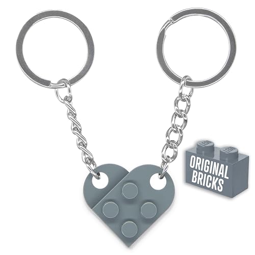 Genérico NumeroPhi - Schlüsselanhänger Partner Herz Original, Schlüsselanhänger Paar, Couple Keychain Zwei Herzen, Ideen für Jahrestag von NumeroPhi