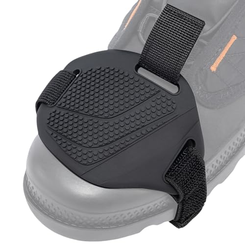 Genérico Motorrad Schuhschutz Stiefel - Motorrad Schuhschutz | Motorrad Gangschaltung Schutz Pad | Motorradschuh Kofferraumschutzabdeckung | Verstellbare Stiefelschützen für Männer, Frauen und Biker von Genérico