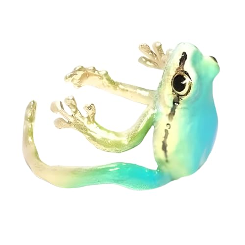 Genérico Offener Froschring | Resin Tree Frog Tarfs | Niedliche Tiermanschette ohne Eindringen für Kinder, Mädchen, , alle Altersgruppen, Consulte la descripción, Metall, Siehe Beschreibung von Genérico