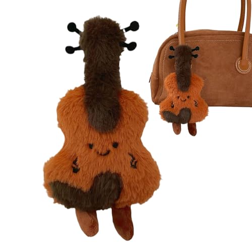 Genérico Plüsch Rucksack Charm - Plüsch Tasche Charm | schöne Violine geformte Plüschtasche Anhänger, Geldbörse Rucksack Charme süße Kinder Erwachsene von Genérico