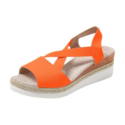 Genérico Sandalen für Damen, Plattform, Keilabsatz, Plantar, Slides für Damen, orthopädisch, leicht, EVA, atmungsaktiv, modernes Design, ideal für Frühling und Sommer, orange, 37 EU Genérico Sandalen für Damen, Plattform, Keilabsatz, Plantar, Slides für Damen, orthopädisch, leicht, EVA, atmungsaktiv, modernes Design, ideal für Frühling und Sommer, orange, 37 EU von Genérico