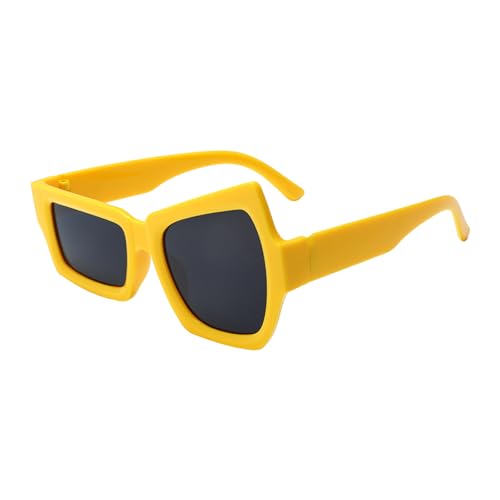 Genérico Sonnenbrille für Herren, unregelmäßiges Design, modische Unisex-Sonnenbrille für den Außenbereich, zum Radfahren, Grauer Film, gelber Rahmen, Consulte la descripción Genérico Sonnenbrille für Herren, unregelmäßiges Design, modische Unisex-Sonnenbrille für den Außenbereich, zum Radfahren, Grauer Film, gelber Rahmen, Consulte la descripción von Genérico