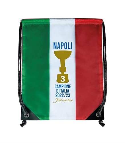 Generico Tasche Neapel Trikolore Nylon Feier Napoli Campione d' Italia 2022/23, dreifarbig von Generico