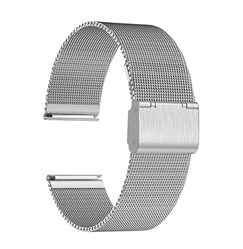 Genérico Uhrenarmband – Milanaise-Mesh-Typ – verstellbarer Verschluss – Breite 22 mm – HM22 von Genérico