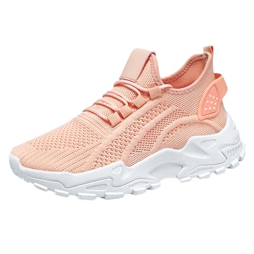Genérico Wanderschuhe für Damen, Basketball, lässig, Laufen, Tennisschuhe für Damen, elastisch, leicht und robust, Pink, 40 EU Genérico Wanderschuhe für Damen, Basketball, lässig, Laufen, Tennisschuhe für Damen, elastisch, leicht und robust, Pink, 40 EU von Genérico