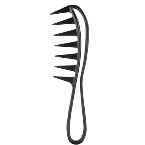Gran -Teeth Curley Combs natürliche Kurvenkämme und gewelltes Haar, Duschkämme zum Abtrennen | Extra breiter Zahnkamm für nasses Haar, Haarstyling-Werkzeug für Männer & D von Genérico