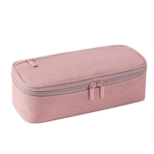 Großes Federmäppchen für Mädchen | niedliches Federmäppchen | Make-up-Tasche | Schreibwarenetui | Federmäppchen mit Reißverschluss | Bleistift-Organizer | Organizer von B, Pink, Consulte la von Genérico