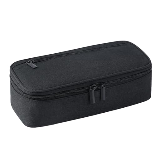 Großes Federmäppchen für Mädchen | niedliches Federmäppchen | Make-up-Tasche | Schreibwarenetui | Federmäppchen mit Reißverschluss | Bleistift-Organizer | Organizer von B, schwarz, Consulte la von Genérico