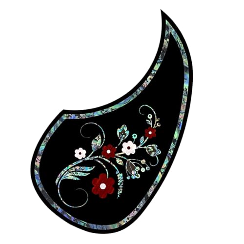 Guitar Pickguard - Acoustic Guitar Pickguard | Vintage Tearproof Protective Pickguard für Gitarre Stage Performance Scratch-Resistant Protective Sticker Anti-Scratch Decal Pickguard, D, Consulte la von Genérico