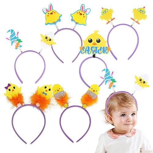 -Haarband, Küken, -Haarschmuck für Damen, 6 x Haarreifen mit -Haarreif, Haarreifen für Partyhüte, Zubehör von Genérico