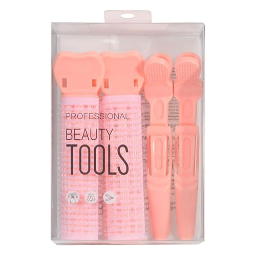 Haarclips - natürlich schwammige Haarclips | Instant-Haarclip | 4 Stück Haarrollen mit Volumen-Clip für Frauen Mädchen lockiges Haar von Genérico