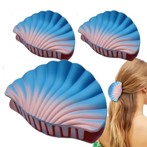 Haarkrallenclips - Muschel-Clips | 3 Stück Krallen | Haarmitte | Strong Hold Matte Finish Cabellan Klemmen für Frauen und Mädchen | Krallen ohne Fett | von Genérico