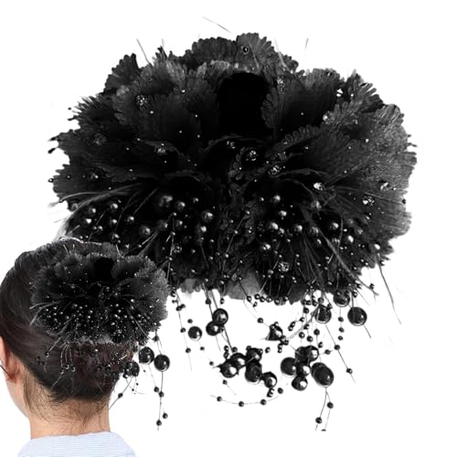 Hawaiianisches -Haarzentrum, niedlich für Blumenhaare – Perlen Boras Barrette Haarspangen mit Blumenkrallen ohne Verrutschen Bud Batpin – Falscher Brautschmuck Boho Haarschmuck von Genérico