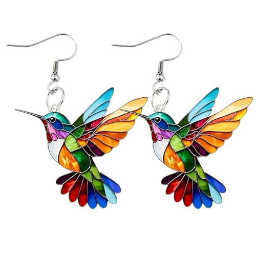 Hummingbird Ohrringe - Sterling Silver Earrings | Sterling Silver Jewelry Hummingbird Women Girls Jewelry for Women Earrings - Accessories for Girls Hummingbirds Jewelrys Gift von Genérico