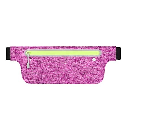 Laufgürtel für Damen und Herren – Laufgürtel für Handy – Fluo Gürteltasche, reflektierender Laufgürtel für Sport, Fitness und Fahrrad, wasserdichte Bauchtasche, violett, Taglia Unica von Generico