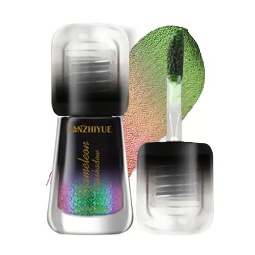 Lidschatten mit Farbwechsel, aus Metall, flüssiger Shimmer Shadow, langanhaltendes Halloween-Make-up, hochpigmentierte Kosmetikartikel für Mädchen Lidschatten mit Farbwechsel, aus Metall, flüssiger Shimmer Shadow, langanhaltendes Halloween-Make-up, hochpigmentierte Kosmetikartikel für Mädchen von Genérico