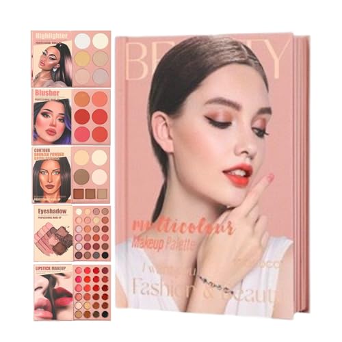 Lidschattenbuch | Make-up-Palette mit 67 Farben von Schatten und Rouge | Multifunktionales Kosmetik-Set für Frauen Mädchen Liebhaber Freundin Ehefrau von Genérico