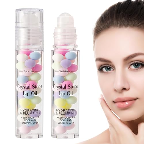 Lip Plumping Oil Gloss - Feuchtigkeitsrolle in der Behandlung, glatter Lipgloss, Verbesserung der Lippen, die das ernährt, die natürliche Feuchtigkeitspflege-Formel mit Finish von Genérico
