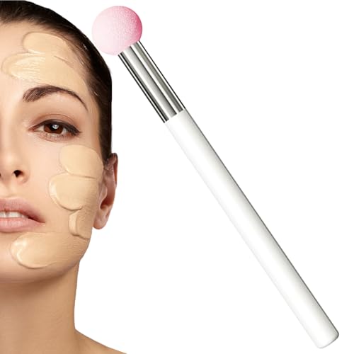 Make-up-Pinsel mit Pilzkopf, Concealer-Pinsel, Pilz-Make-up-Pinsel | Concealer-Pinsel unter den Augen mit Pilzkopf – Schwammapplikator für Damen und Mädchen von Genérico