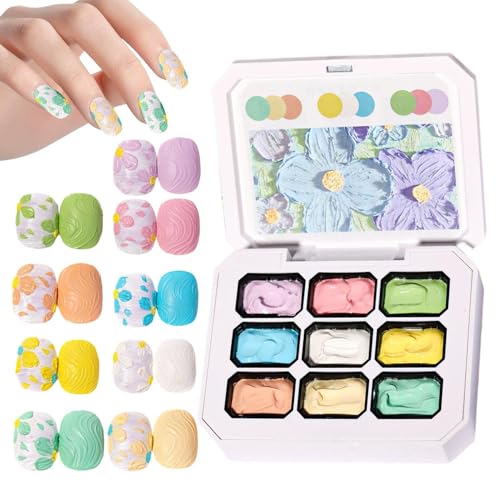 Malgel | | Künstlerset mit 9 Farben für Modellierung, Zeichnung, Skulptur, Dekoration und Maniküre zu Hause oder im Salon Malgel | | Künstlerset mit 9 Farben für Modellierung, Zeichnung, Skulptur, Dekoration und Maniküre zu Hause oder im Salon von Genérico