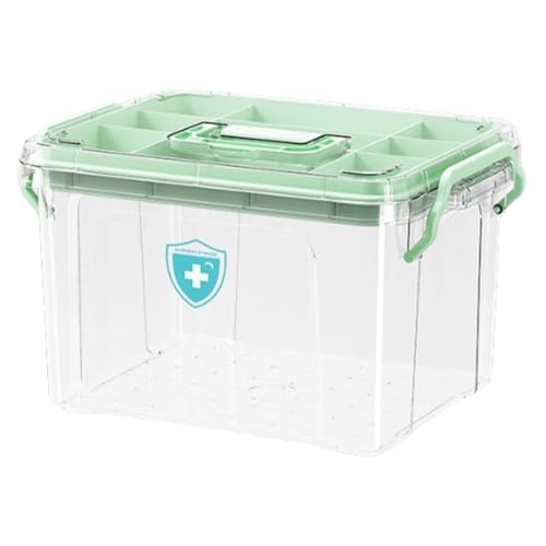 Medikamentenaufbewahrungsbox: Großer Pillenbehälter, Organizer für die Reise, das Reise-Tablet, das Fach glättet, Klassifizierung des Schranks für zu Hause von Genérico