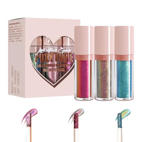 Multichrome Lidschatten Set: Flüssiger Lidschatten mit intensivem Farbwechsel, metallischer Schimmer-Lidschatten | langanhaltender Perlodarter, schimmernder Lidschatten vibrieren Multichrome Lidschatten Set: Flüssiger Lidschatten mit intensivem Farbwechsel, metallischer Schimmer-Lidschatten | langanhaltender Perlodarter, schimmernder Lidschatten vibrieren von Genérico