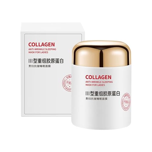 Nachtwickelmaske, Nachtmaske für glänzende Haut, tiefe Feuchtigkeitsversorgung, erfrischende Gesichtscreme, Schlafcreme für Frauen, Freundin, Mutter, Schwester, Familie Nachtwickelmaske, Nachtmaske für glänzende Haut, tiefe Feuchtigkeitsversorgung, erfrischende Gesichtscreme, Schlafcreme für Frauen, Freundin, Mutter, Schwester, Familie von Genérico