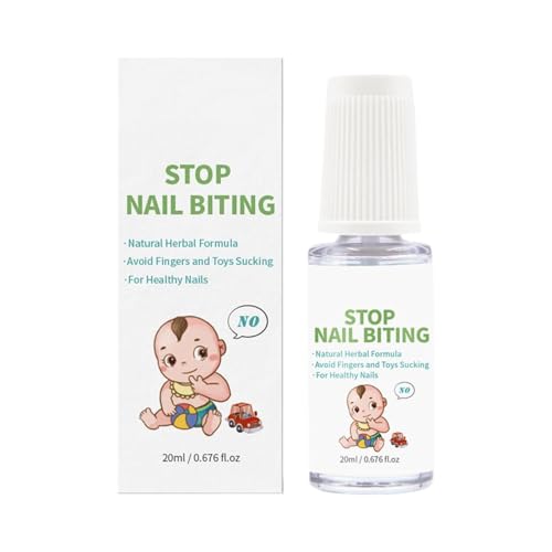 No Bite Nail Polish - Bitter Nail Polish - Nail Biting Control - Nail Biting and Thumb Sucking Stopper - 20ml Safe Bitter Formula - Thumb Sucking Deterent - Gentle Finger Biting Prevention Liquid von Genérico