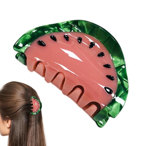 Obst-Haarkrallen – Wassermelonen-Haarnadeln für Frauen | Starke Haarclips für Schwimmen, Urlaub, Geschäftsreisen und besondere Anlässe von Genérico