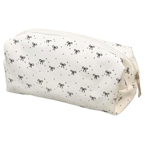 Pencil Case - Pencil Case | Kleine Bleistifthülle | Große Kapazität Aesthetic Bow Muster Boxen | Große Kapazität Boxen für Klassenzimmer Teen Kids College Girls Travel Crafts von Genérico