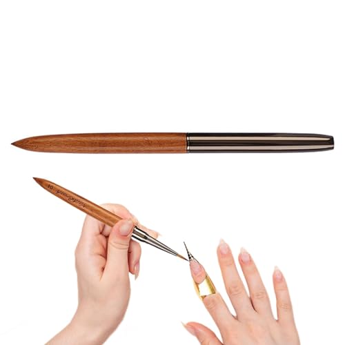 Pinsel für Nagelkunst, Pinsel für Nagellack, feine Eyeliner-Pinsel, Pinsel für Nageldekoration, Sandelholz für lange Linien, feine Details, feine Zeichnung, D von Genérico