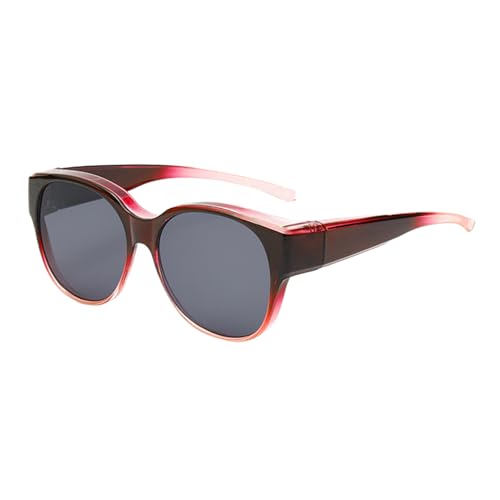 Polarisierte Sonnenbrille Für Herren - Quadratischer Stil Zum Tragen Über Brille - Moderne Bequeme Gläser Für Frauen, Autofahrer, Radfahrer, Outdoor-Aktivitäten, Reisen, Running, Radfahren, Rote und Polarisierte Sonnenbrille Für Herren - Quadratischer Stil Zum Tragen Über Brille - Moderne Bequeme Gläser Für Frauen, Autofahrer, Radfahrer, Outdoor-Aktivitäten, Reisen, Running, Radfahren, Rote und von Genérico
