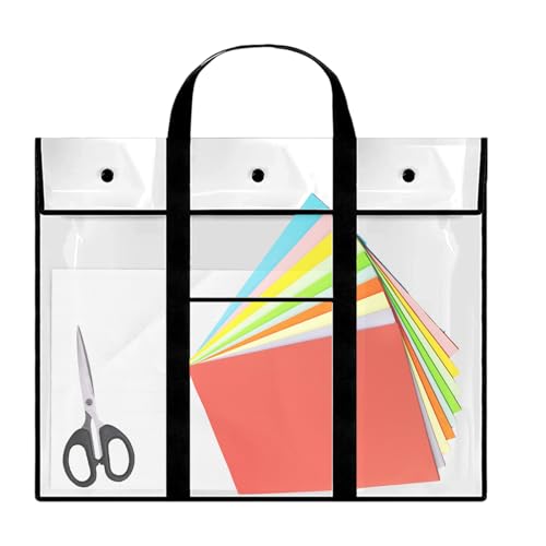 Poster-Aufbewahrungstasche: Wasserdichte Tasche, transparent, Kunst-Organizer aus PVC, groß, für Poster, Skizzen, Werke, schwarz, Consulte la descripción, Siehe Beschreibung Poster-Aufbewahrungstasche: Wasserdichte Tasche, transparent, Kunst-Organizer aus PVC, groß, für Poster, Skizzen, Werke, schwarz, Consulte la descripción, Siehe Beschreibung von Genérico