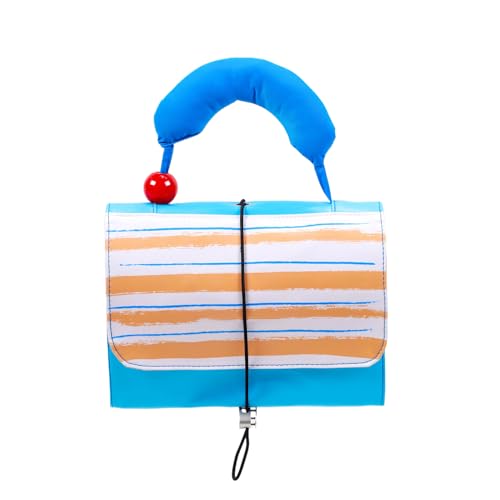 Reise-Kosmetiktasche, aufrollbarer Kosmetik-Organizer mit Fächern | Faltbare und abnehmbare Kosmetiktasche für Reisen, Lippenstift und Geburtstag, Faltbare Tasche, blau, Consulte la descripción, Siehe von Genérico