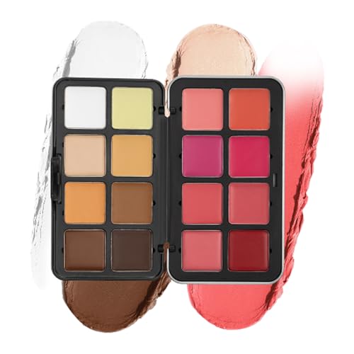 Rouge-Palette für Wangen, Make-up-Palette, 16 Farbtöne, Gesichtsröte, langanhaltendes Make-up, wasserdicht, für Frauen, Weihnachten, Hochzeit, Party von Genérico