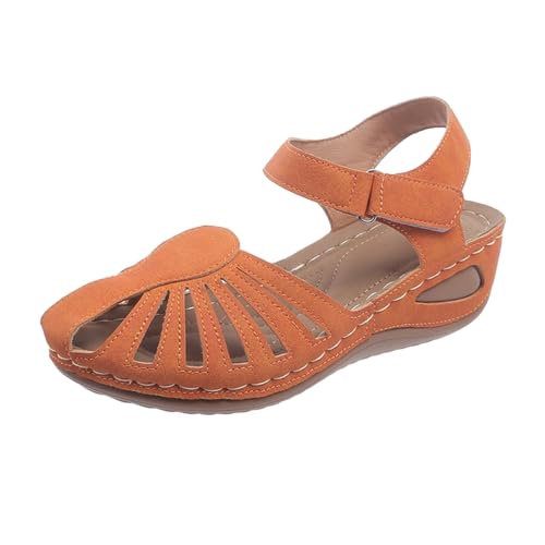 Sandalen für Damen, Plattform, Strandschuhe, lässig, bequem, leicht, EVA, atmungsaktiv, für Wandern, Spaziergänge, Strand, Reisen, orange, 36 EU Sandalen für Damen, Plattform, Strandschuhe, lässig, bequem, leicht, EVA, atmungsaktiv, für Wandern, Spaziergänge, Strand, Reisen, orange, 36 EU von Genérico